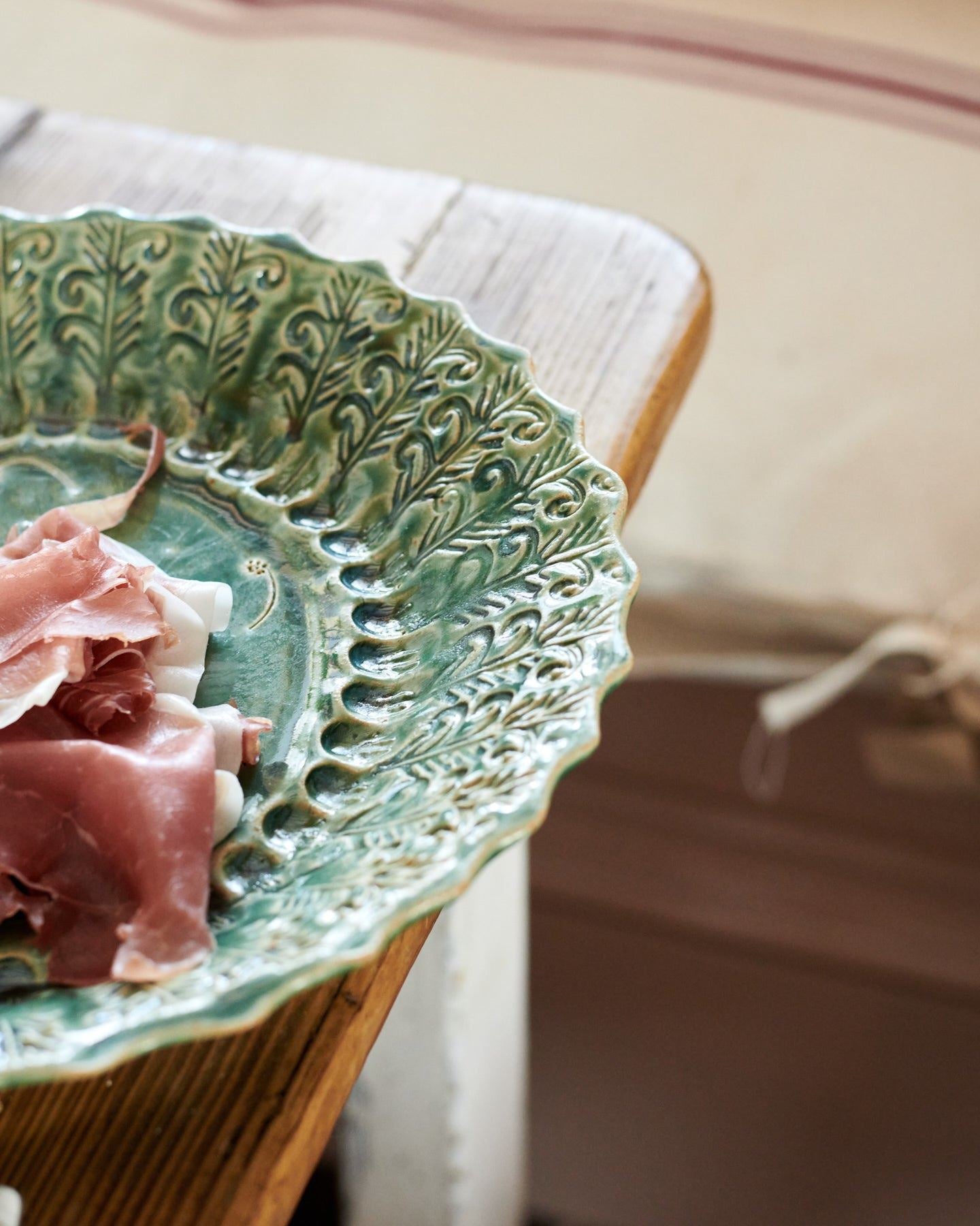 Round Heirloom Platter - Sea Green