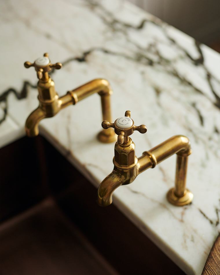 deVOL Aged Brass Mayan Taps