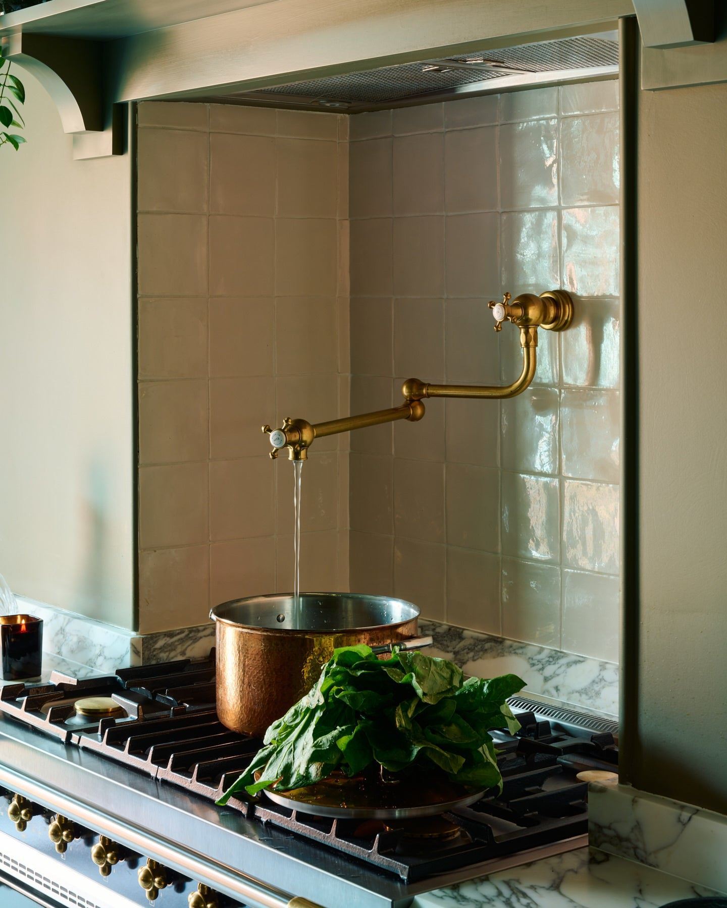 deVOL Aged Brass Pot Filler Tap