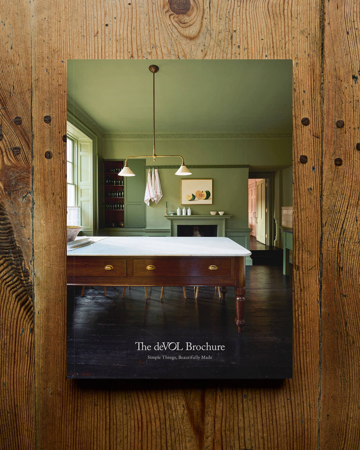 The deVOL brochure featuring the Heirloom Green Room, from the Bath Showroom on the front cover.