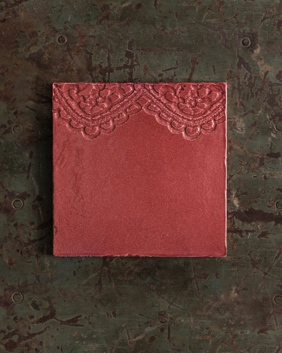 Rose Lace Market Tiles - Florentine Scallop Square TEST